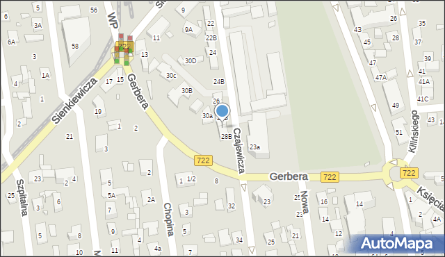 Piaseczno, Czajewicza, 28C, mapa Piaseczno