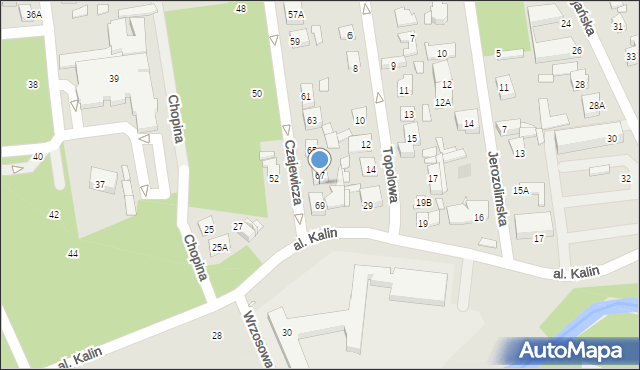 Piaseczno, Czajewicza, 67A, mapa Piaseczno