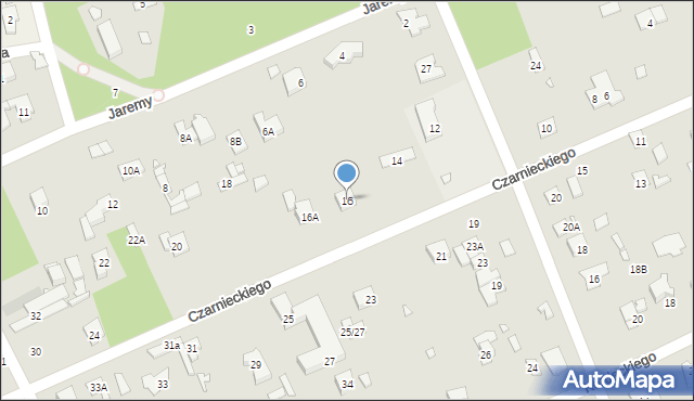 Piaseczno, Czarnieckiego Stefana, hetm., 16, mapa Piaseczno