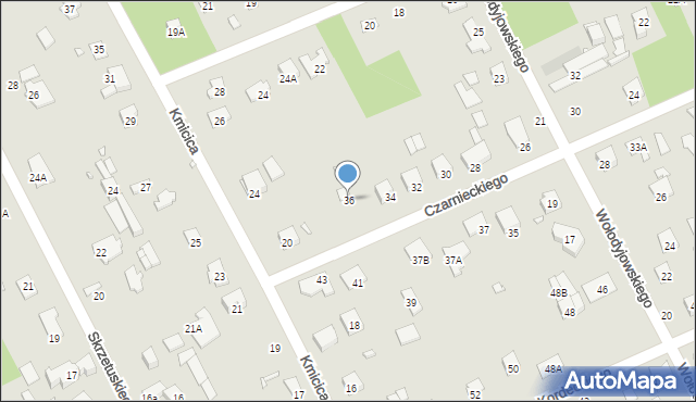 Piaseczno, Czarnieckiego Stefana, hetm., 36, mapa Piaseczno