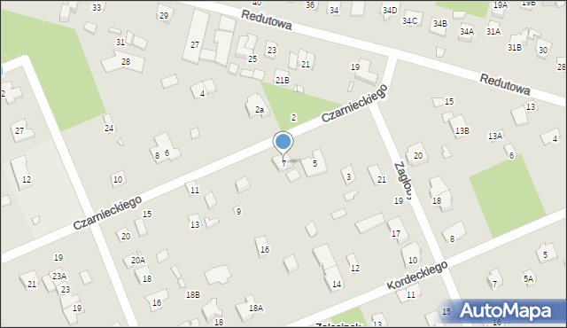 Piaseczno, Czarnieckiego Stefana, hetm., 7, mapa Piaseczno