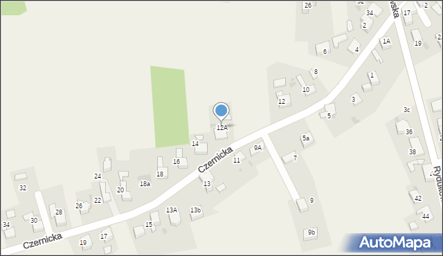 Piece, Czernicka, 12A, mapa Piece