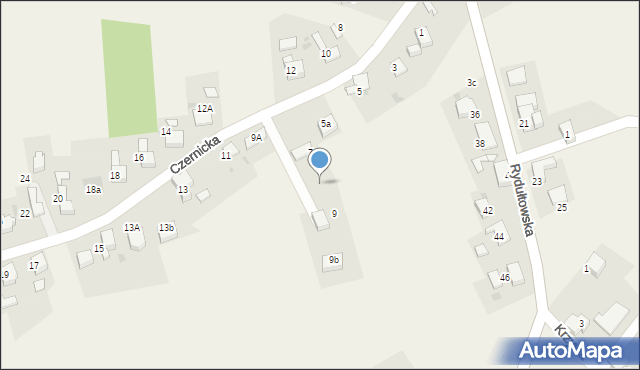 Piece, Czernicka, 9c, mapa Piece