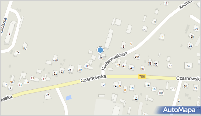 Piekoszów, Czarnowska, 35, mapa Piekoszów