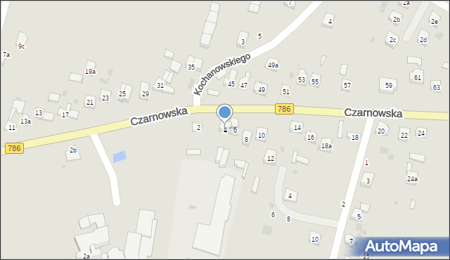 Piekoszów, Czarnowska, 4, mapa Piekoszów