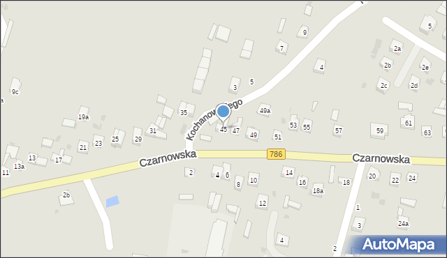 Piekoszów, Czarnowska, 45, mapa Piekoszów