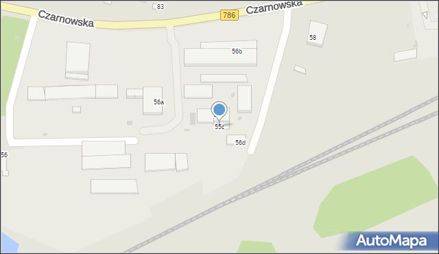 Piekoszów, Czarnowska, 55c, mapa Piekoszów