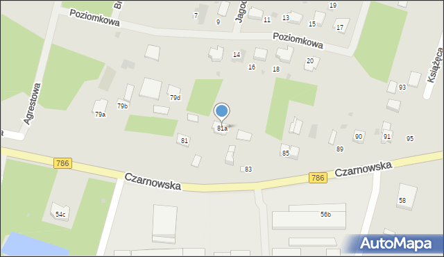 Piekoszów, Czarnowska, 81a, mapa Piekoszów