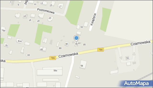 Piekoszów, Czarnowska, 91, mapa Piekoszów