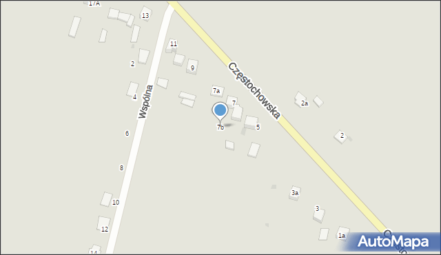 Piekoszów, Częstochowska, 7b, mapa Piekoszów