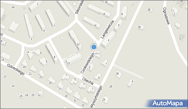 Pińczów, Czołowskiego Józefa, 1, mapa Pińczów