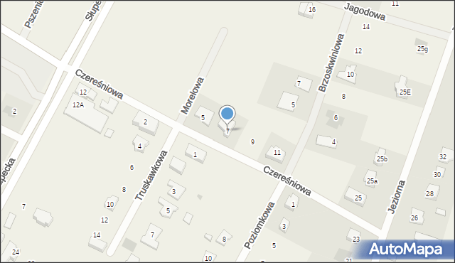 Piotrowice, Czereśniowa, 7, mapa Piotrowice