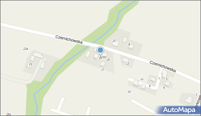 Pisarzowice, Czernichowska, 19, mapa Pisarzowice