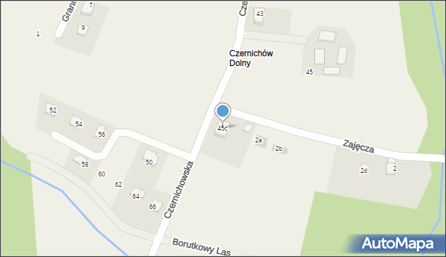 Pisarzowice, Czernichowska, 45c, mapa Pisarzowice