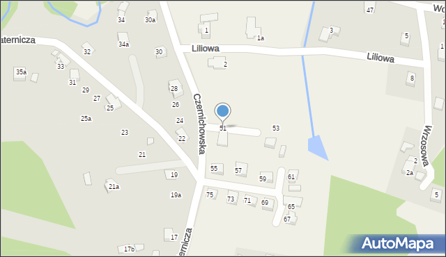 Pisarzowice, Czernichowska, 51, mapa Pisarzowice