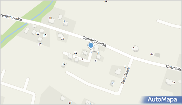 Pisarzowice, Czernichowska, 7, mapa Pisarzowice