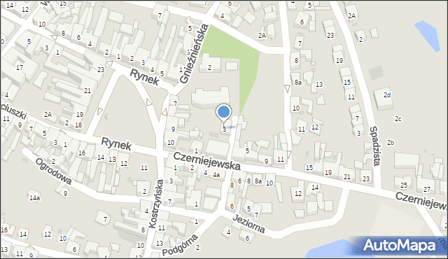 Pobiedziska, Czerniejewska, 3, mapa Pobiedziska
