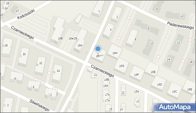 Pogórze, Czarnieckiego Stefana, hetm., 16I, mapa Pogórze