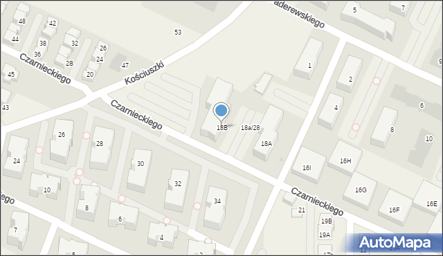 Pogórze, Czarnieckiego Stefana, hetm., 18B, mapa Pogórze