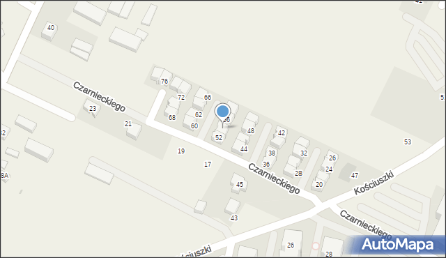 Pogórze, Czarnieckiego Stefana, hetm., 54, mapa Pogórze