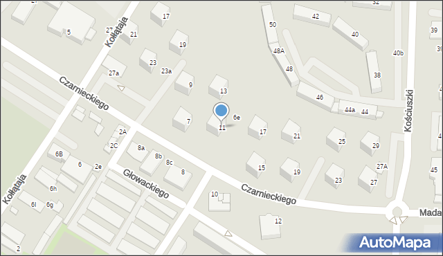 Połaniec, Czarnieckiego Stefana, hetm., 11, mapa Połaniec