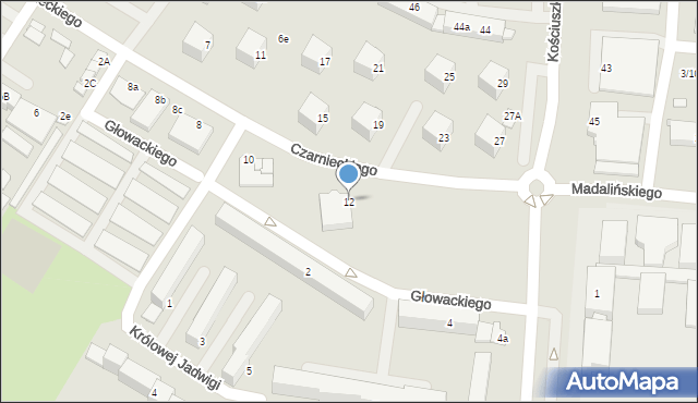 Połaniec, Czarnieckiego Stefana, hetm., 12, mapa Połaniec