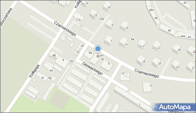 Połaniec, Czarnieckiego Stefana, hetm., 8b, mapa Połaniec