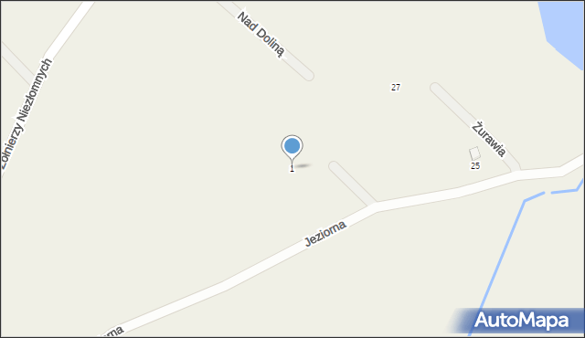 Połęczyno, Czajki, 1, mapa Połęczyno