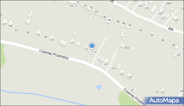 Poręba, Czarnej Przemszy, 113, mapa Poręba