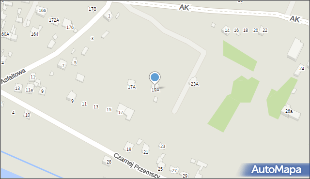 Poręba, Czarnej Przemszy, 19A, mapa Poręba