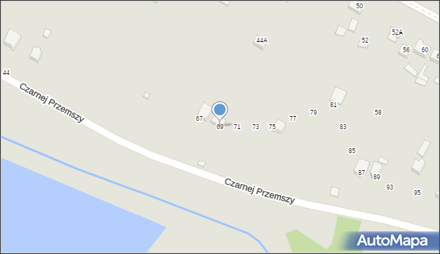 Poręba, Czarnej Przemszy, 69, mapa Poręba
