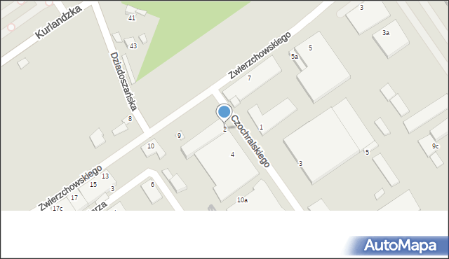 Poznań, Czochralskiego Jana, prof., 2, mapa Poznania