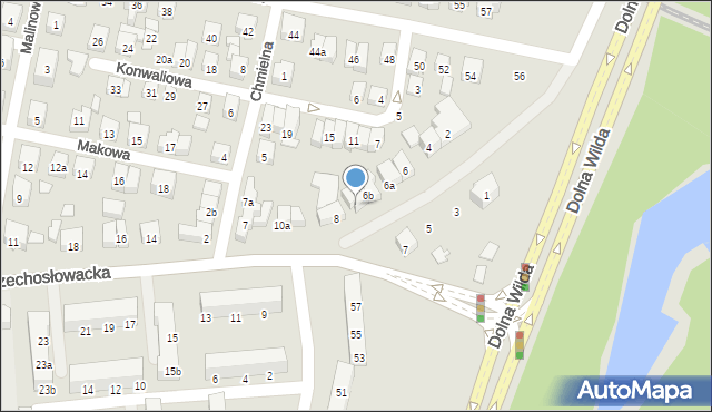 Poznań, Czechosłowacka, 6c, mapa Poznania