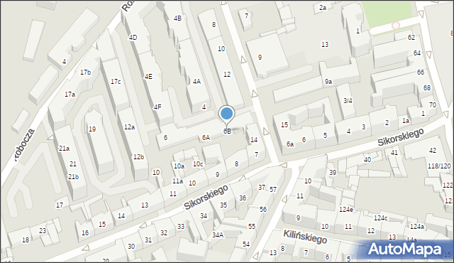 Poznań, Czarnieckiego Stefana, hetm., 6B, mapa Poznania