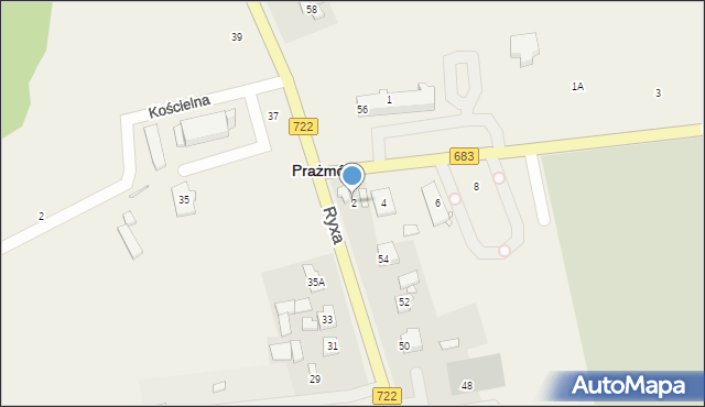 Prażmów, Czołchańskiego Piotra, 2, mapa Prażmów