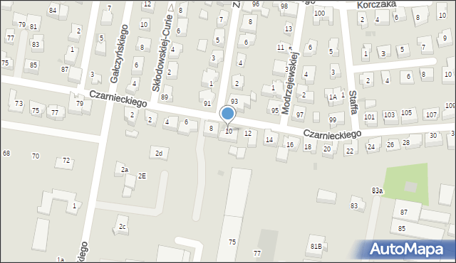 Pruszcz Gdański, Czarnieckiego Stefana, hetm., 10, mapa Pruszcz Gdański