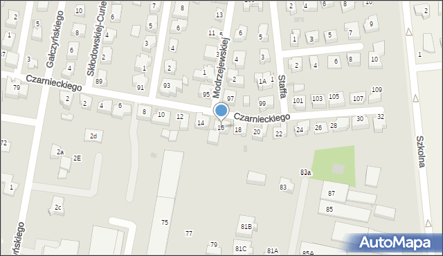 Pruszcz Gdański, Czarnieckiego Stefana, hetm., 16, mapa Pruszcz Gdański