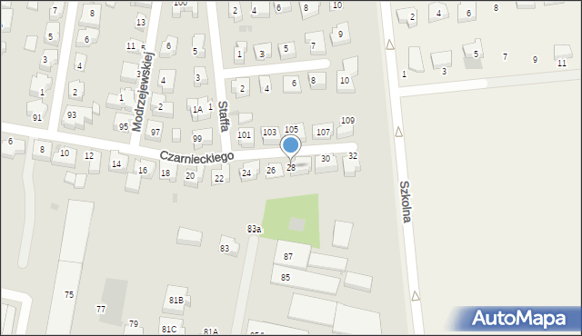 Pruszcz Gdański, Czarnieckiego Stefana, hetm., 28, mapa Pruszcz Gdański