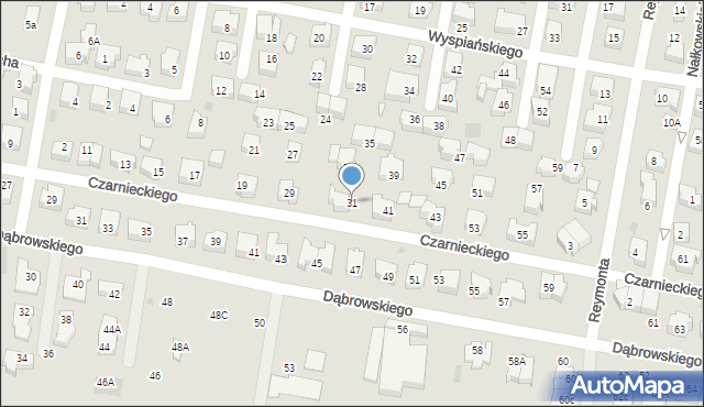 Pruszcz Gdański, Czarnieckiego Stefana, hetm., 31, mapa Pruszcz Gdański