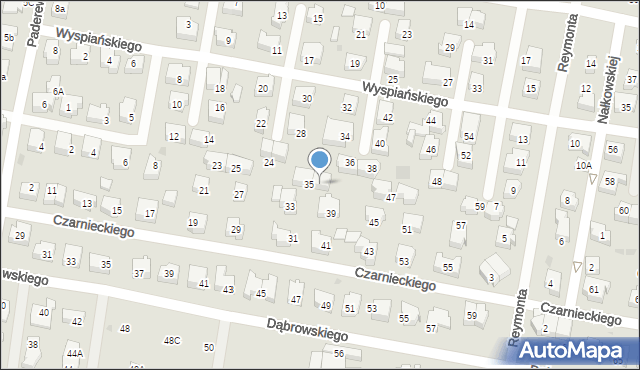 Pruszcz Gdański, Czarnieckiego Stefana, hetm., 37, mapa Pruszcz Gdański