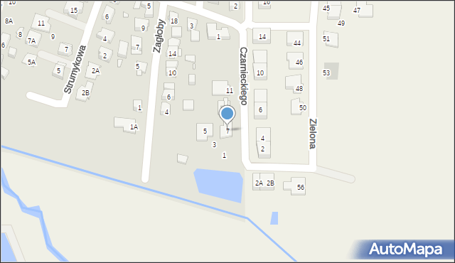 Pruszków, Czarnieckiego Stefana, hetm., 7, mapa Pruszków