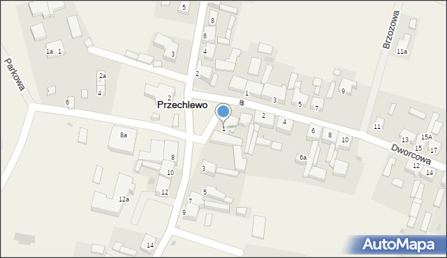 Przechlewo, Człuchowska, 1, mapa Przechlewo