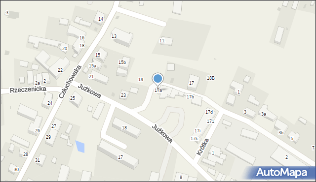 Przechlewo, Człuchowska, 17a, mapa Przechlewo