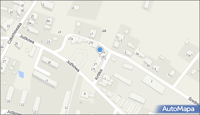 Przechlewo, Człuchowska, 17f, mapa Przechlewo