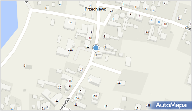 Przechlewo, Człuchowska, 9, mapa Przechlewo