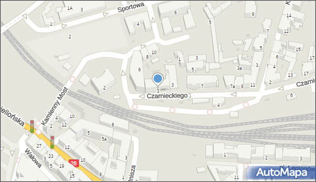 Przemyśl, Czarnieckiego Stefana, hetm., 1, mapa Przemyśla