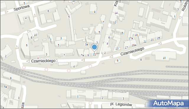 Przemyśl, Czarnieckiego Stefana, hetm., 11, mapa Przemyśla