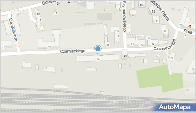 Przemyśl, Czarnieckiego Stefana, hetm., 14, mapa Przemyśla