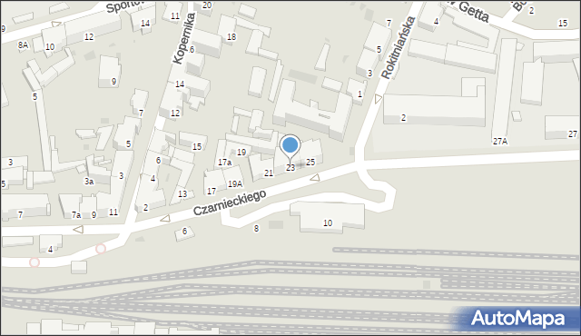 Przemyśl, Czarnieckiego Stefana, hetm., 23, mapa Przemyśla