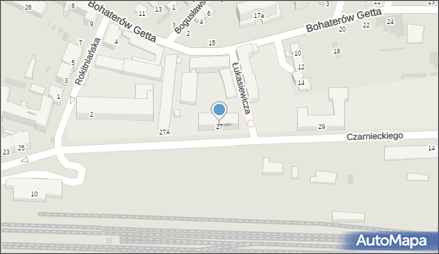 Przemyśl, Czarnieckiego Stefana, hetm., 27, mapa Przemyśla